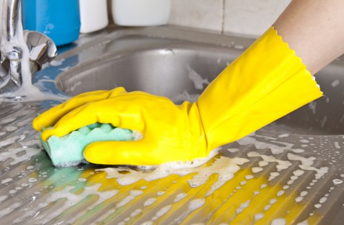 Service notes being checked during a carpet cleaning complaint